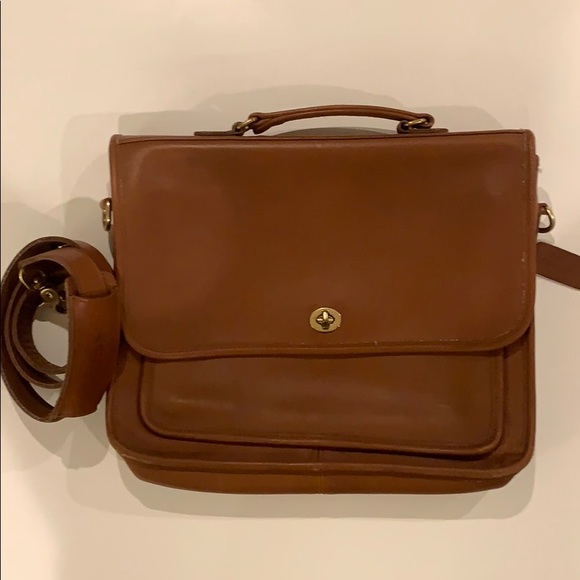 Coach Handbags - Vintage Coach COURT Brown Messenger Bag